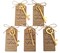50 Pack Skeleton Key Bottle Opener Wedding Party Favor Souvenir Gift with Escort Tag and Jute Rope (Gold Tone,5 styles)